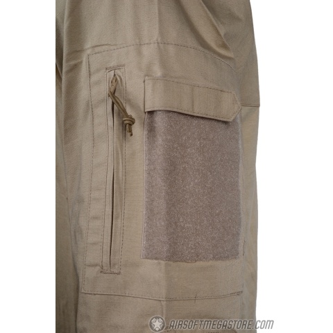 Rothco Military Combat Shirt w/ Reinforced Elbows - DESERT SAND