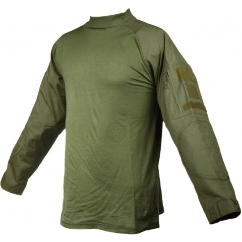 Rothco Military Combat Shirt w/ Reinforced Elbows - OD GREEN
