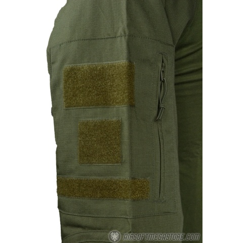 Rothco Military Combat Shirt w/ Reinforced Elbows - OD GREEN