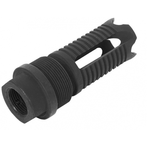 JBU Airsoft Full Metal MSS Mock Suppressor w/ 14mm CCW Flash Hider