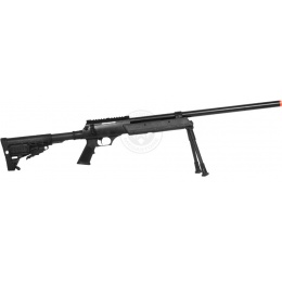 WellFire MB13B APS SR-2 Metal Sniper Rifle w/ Metal Bipod - BLACK