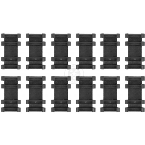 JBU Set of 12 RIS Rail Cover Panels - BLACK