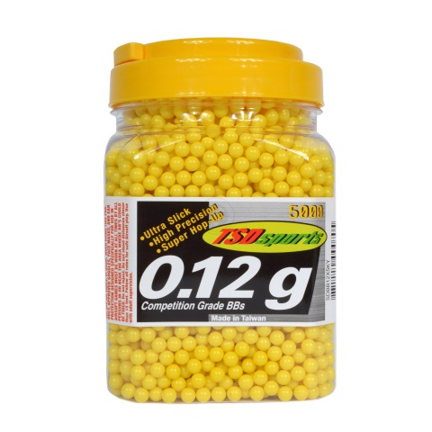0.12g TSD Airsoft Seamless Airsoft BBs for Low Powered AEGs - 5000rd