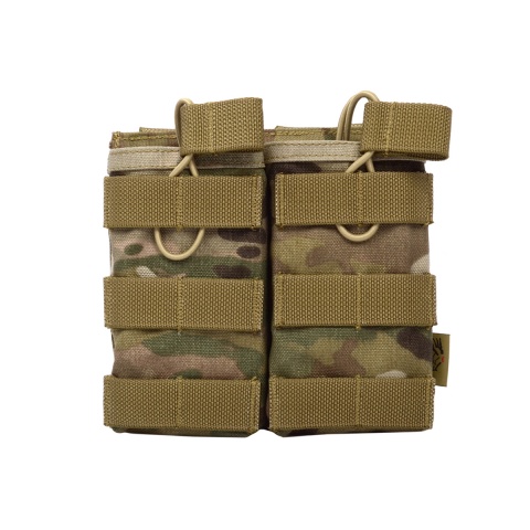 Flyye Industries Airsoft 1000D Double Magazine Pouch - MULTICAM