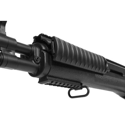 360 FPS TSD M14 RIS CQB High-Powered Spring Sniper Rifle - BLACK