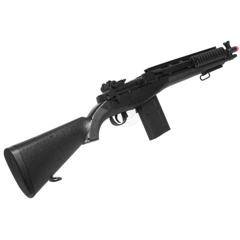 360 FPS TSD M14 RIS CQB High-Powered Spring Sniper Rifle - BLACK