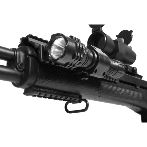 TSD M14 RIS M116 Series Spring Sniper Rifle w/ Scope - BLACK