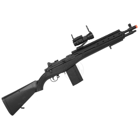 TSD M14 RIS M116 Series Spring Sniper Rifle w/ Scope - BLACK