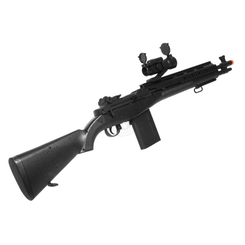 TSD M14 RIS M116 Series Spring Sniper Rifle w/ Scope - BLACK