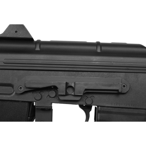 420 FPS DBoys AK-74U AEG Rifle w/ Skeleton Stock - BLACK