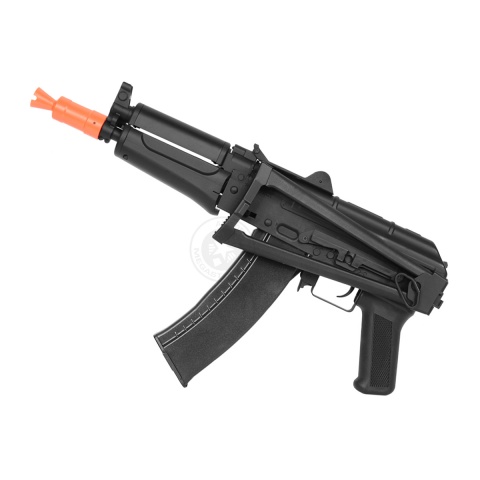 420 FPS DBoys AK-74U AEG Rifle w/ Skeleton Stock - BLACK