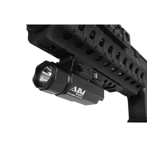 AIM Sports 150 Lumen Compact Flashlight w/ Quick-Release Weaver Mount