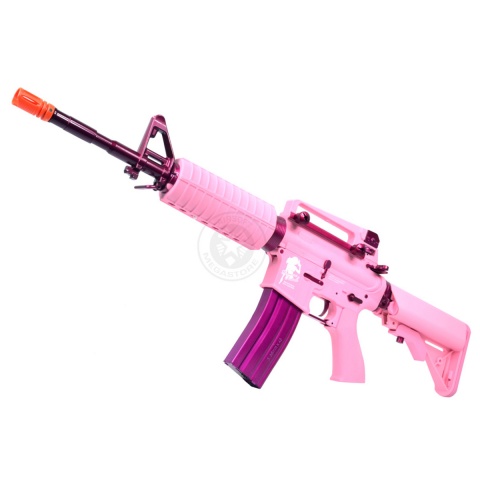 G&G M4 Carbine Femme Fatale AEG Rifle w/ Crane Stock (Color: Pink) 