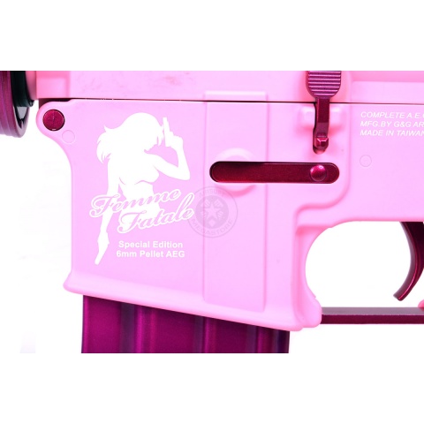 G&G M4 Carbine Femme Fatale AEG Rifle w/ Crane Stock (Color: Pink) 