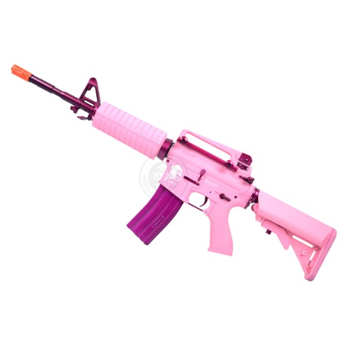 G&G M4 Carbine Femme Fatale AEG Rifle w/ Crane Stock (Color: Pink) 
