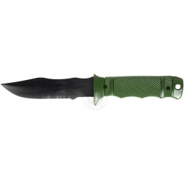 G-Force Combat Rubber Training Knife w/ Tactical Sheath - GREEN