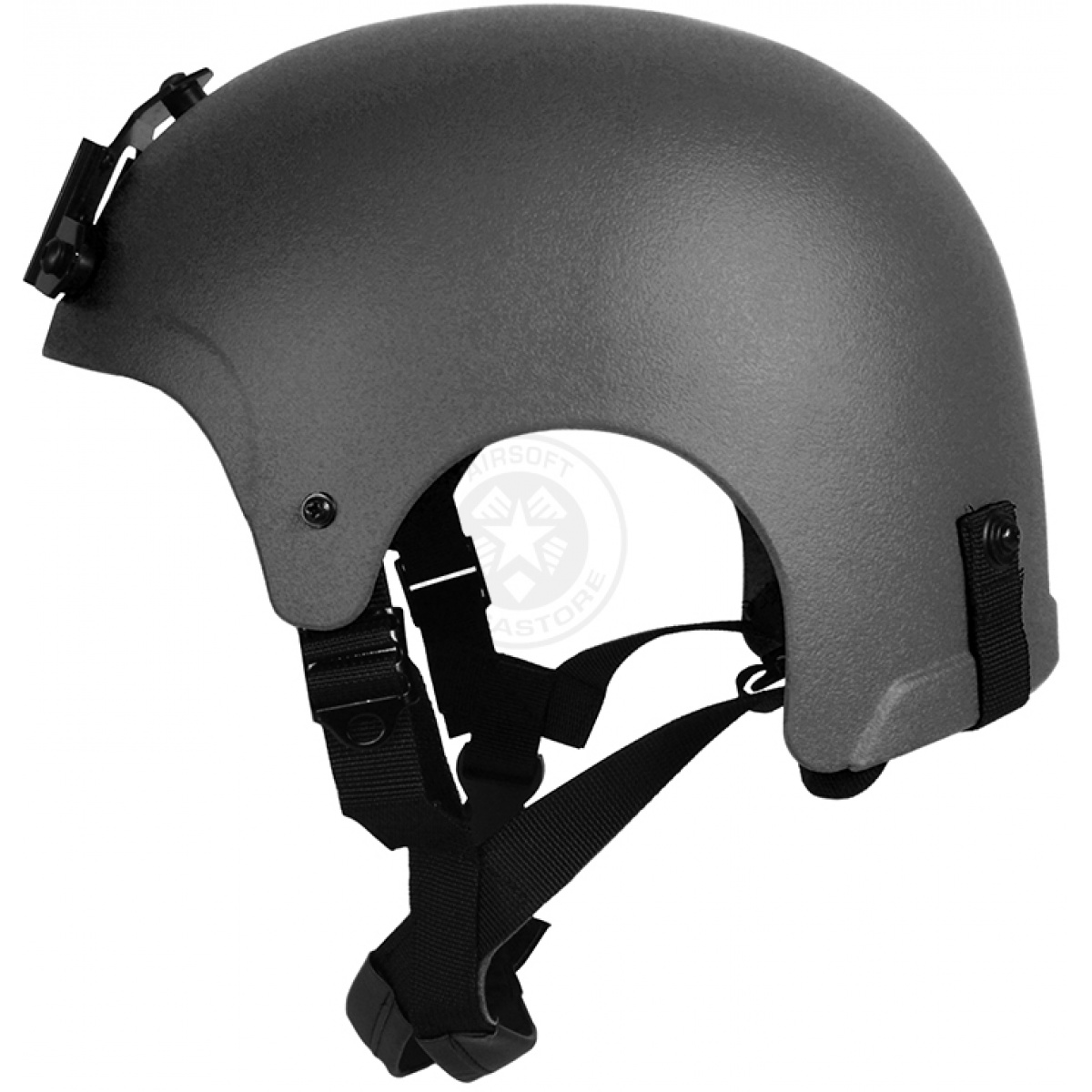 GForce High Cut IBH Airsoft Helmet w/ NVG Shroud BLACK Airsoft Megastore