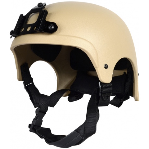 G-Force High Cut IBH Airsoft Helmet w/ NVG Shroud - TAN