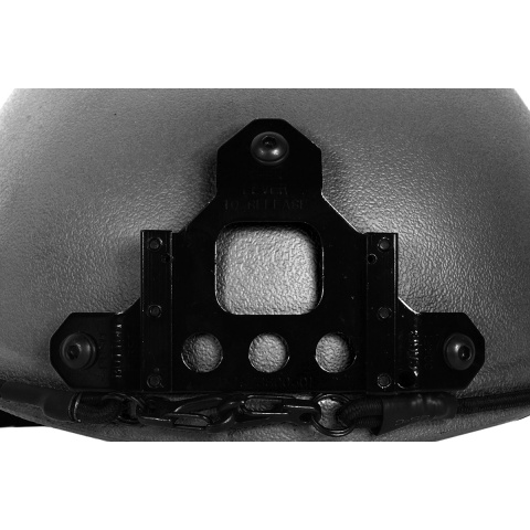 G-Force Tactical IBH Airsoft Helmet w/ NVG Shroud & Side Rails - BLACK