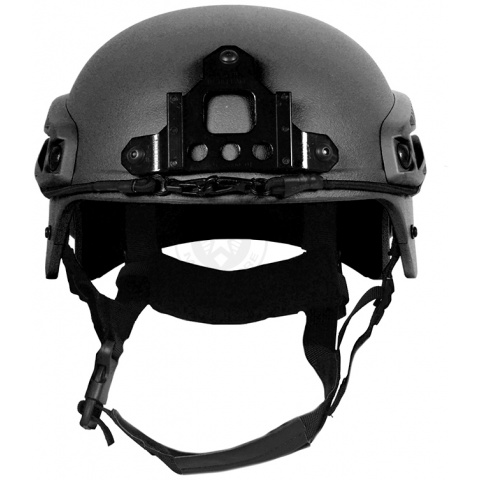 G-Force Tactical IBH Airsoft Helmet w/ NVG Shroud & Side Rails - BLACK