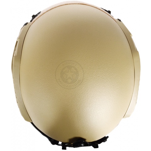 G-Force Tactical IBH Airsoft Helmet w/ NVG Shroud & Side Rails - TAN