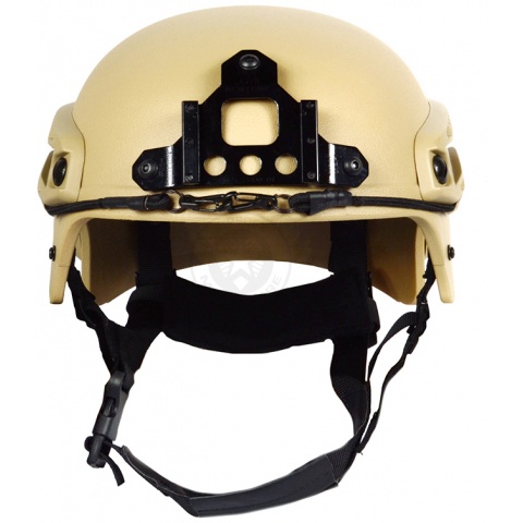 G-Force Tactical IBH Airsoft Helmet w/ NVG Shroud & Side Rails - TAN