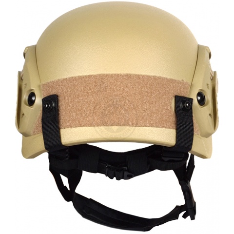 G-Force Tactical IBH Airsoft Helmet w/ NVG Shroud & Side Rails - TAN