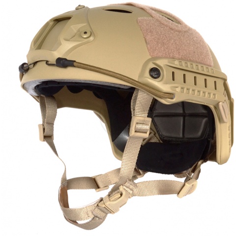 G-Force Tactical Operator BUMP Helmet w/ Side Accessory Rails - TAN