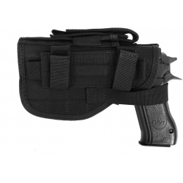 FDG ELITE Tactical Belt and Hip Holster - BLACK - Right Handed