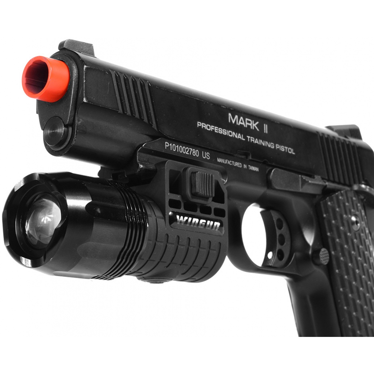 ASG Airsoft Rail Mounted Multifunction LED Pistol Flashlight Airsoft