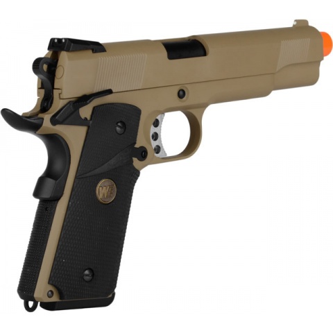 WE 5.1 1911 Master Metal Airsoft Gas Blowback Pistol - TAN