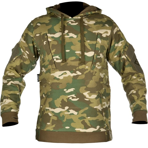 Cast Gear Tactical Pullover Hoodie w/ Hook and Loop Panels - C-Cam