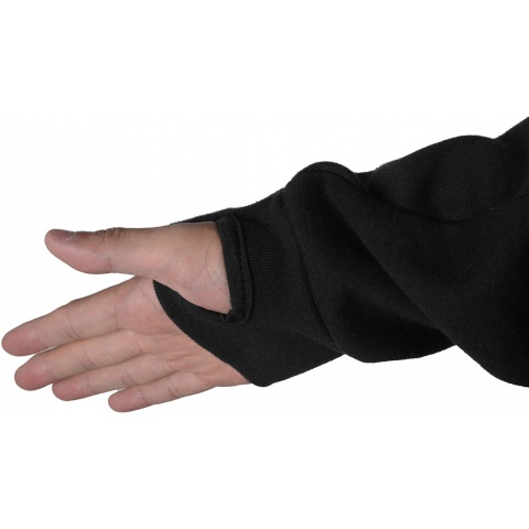 Cast Gear Tactical Pullover Hoodie w/ Hook and Loop Panels - BLACK