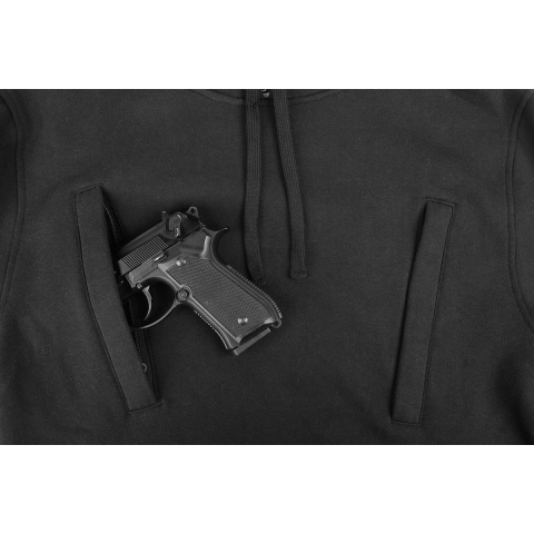 Cast Gear Tactical Pullover Hoodie w/ Hook and Loop Panels - BLACK