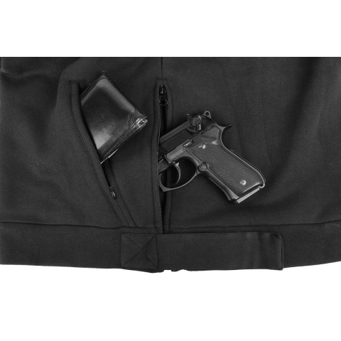 Cast Gear Tactical Pullover Hoodie w/ Hook and Loop Panels - BLACK