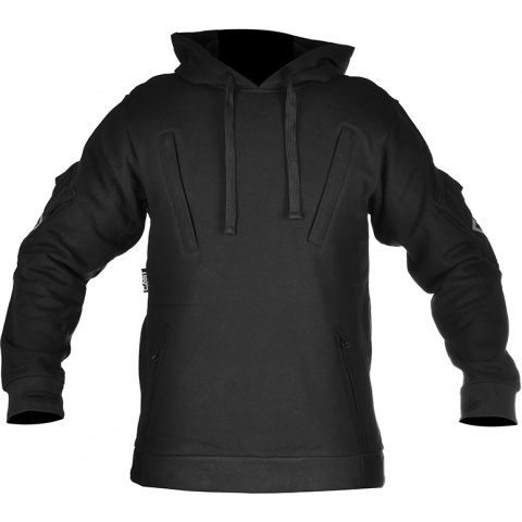 Cast Gear Tactical Pullover Hoodie w/ Hook and Loop Panels - BLACK