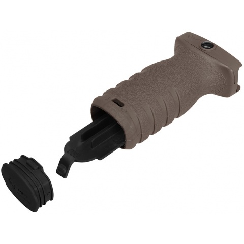 MFT Mission First Tactical React Short Grip - SCORCHED DARK EARTH