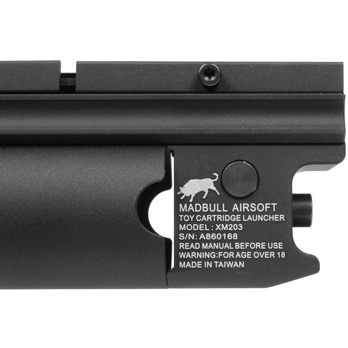 Madbull Airsoft XM203 40mm Rail Mounted Long Type Grenade Launcher Airsoft Megastore