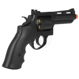 HFC .357 Style Gas Non Blowback Compact Airsoft Revolver - BLACK