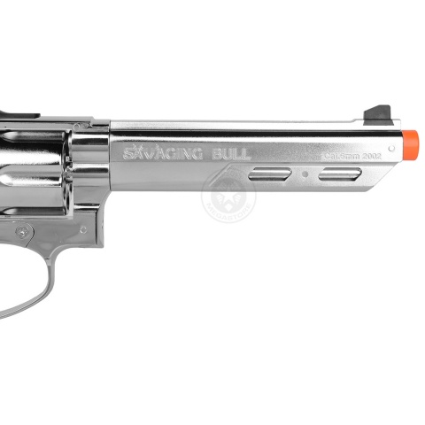 HFC Savaging Bull Magnum Revolver Gas Airsoft Pistol - SILVER