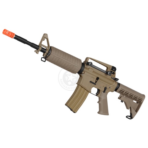 WE Full Metal M4A1 Open Bolt GBBR Gas Blowback Airsoft Rifle - TAN