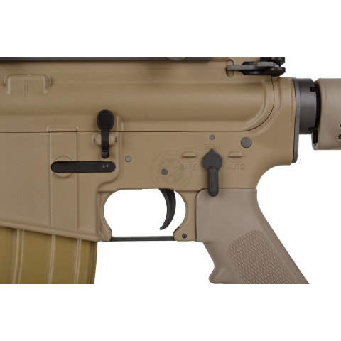 WE Full Metal M4A1 Open Bolt GBBR Gas Blowback Airsoft Rifle - TAN