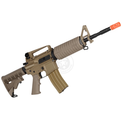 WE Full Metal M4A1 Open Bolt GBBR Gas Blowback Airsoft Rifle - TAN
