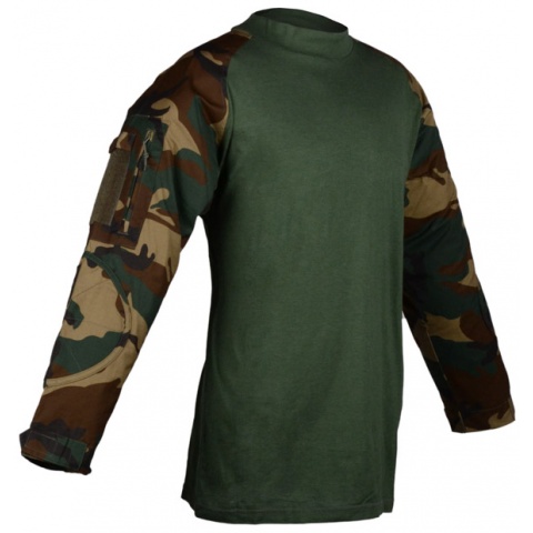 Rothco Military Combat Shirt w/ Hook and Loop Straps - WOODLAND