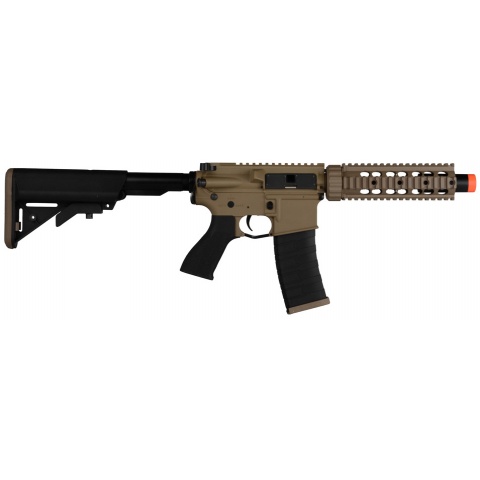 G&G GR4 Electric Blowback M4 CQB-S Mini Airsoft AEG - TAN / BLACK
