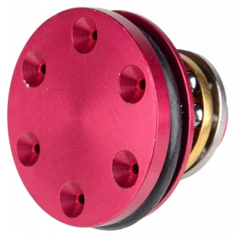 T&D Airsoft AEG CNC Machined Ported Ball Bearing Piston Head - RED