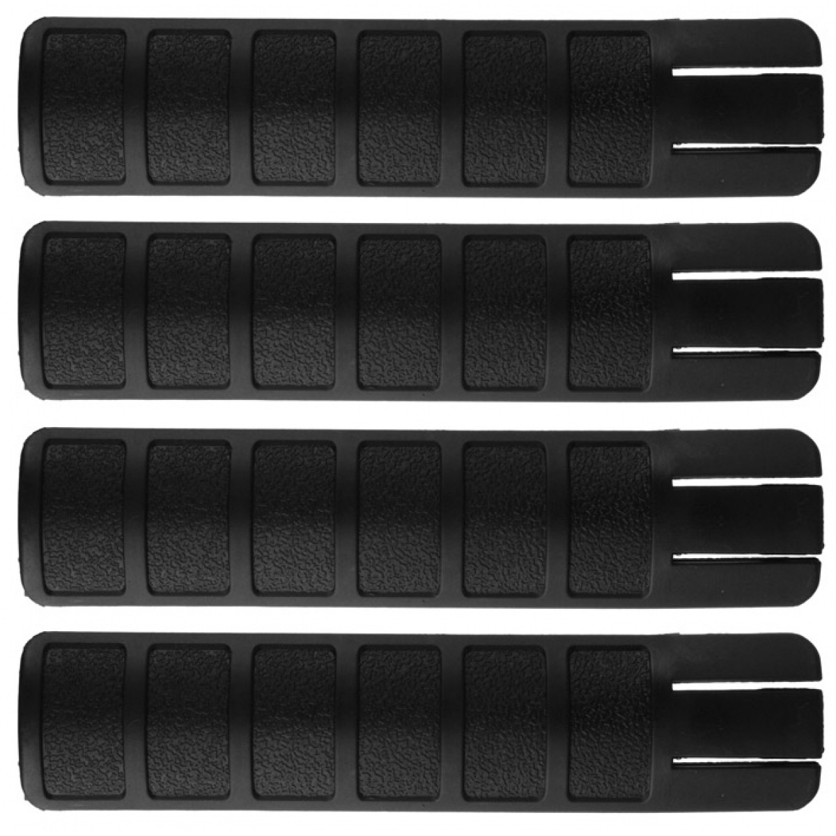 T&D Airsoft 15Slot RIS Rail Cover Panels Set of 4 BLACK Airsoft Megastore