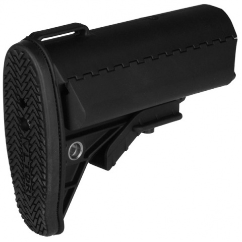 T&D Airsoft Improved M4 Style Crane Stock - BLACK