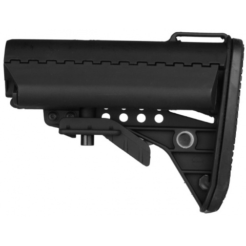 T&D Airsoft Improved M4 Style Crane Stock - BLACK