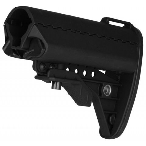 T&D Airsoft Improved M4 Style Crane Stock - BLACK